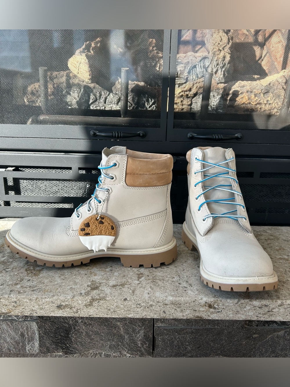 Brand New! Timberland Limited Edition “Milk & Cookies” Beige Boots - Picture 2 of 7